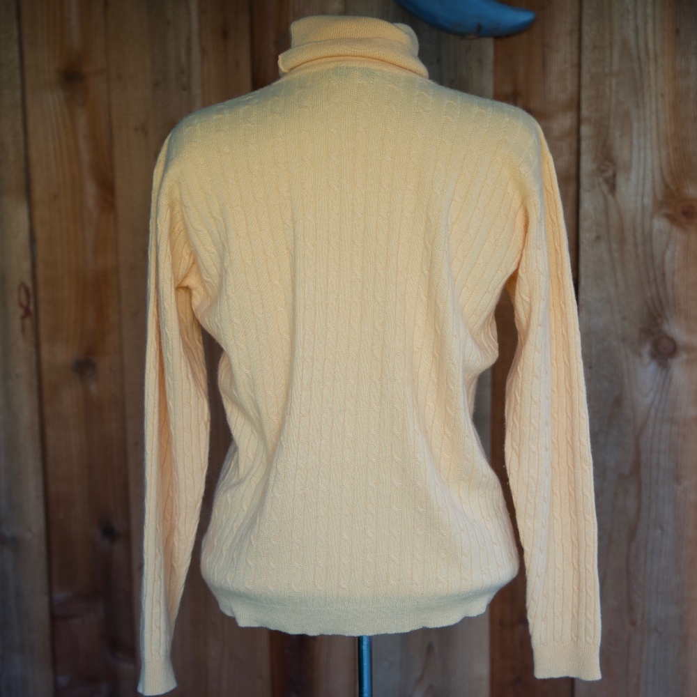 Clan Douglas 100% Cashmere Knit Turtleneck Sweater Made In Scotland Woman's L - Picture 11 of 15